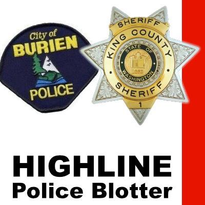 highline police blotter week crimes mon seattle westsideseattle